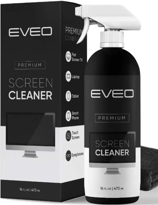 Spray nettoyant pour écran (16 oz) - Bouteille de nettoyant pour grand écran, Écran de télévision, Écran d'ordinateur pc et ordinateur portable