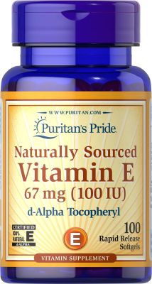VITAMINE E | DE Puritans Pride soutient la fonction immunitaire, 450 mg, 100 unités
