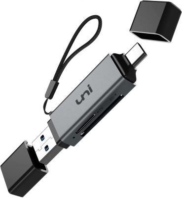 Lecteur de carte SD, adaptateur de lecteur de carte mémoire uni USB C USB 3.0, prend en charge SD/Micro SD/SDHC/SDXC/MMC,