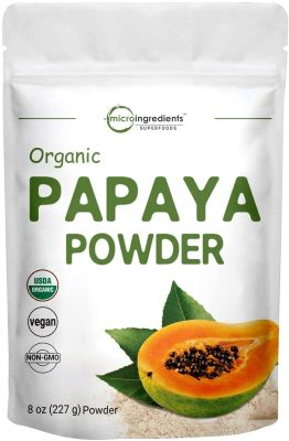 Poudre de fruit de papaye bio | 227 gr | Soutient la fonction antioxydante et digestive | Sans OGM