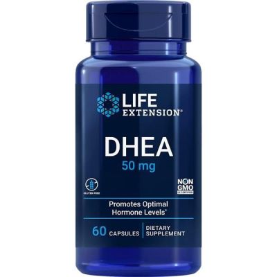 DHEA 50mg - Pour l'équilibre hormonal, le soutien immunitaire, l'anti-âge, la santé cardiovasculaire, circulatoire et osseuse et sexuelle - le soutien de la mémoire - 60 capsules