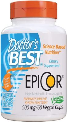 Doctor's Best Epicor | Défense du système immunitaire, 500 mg, 60 Capsules