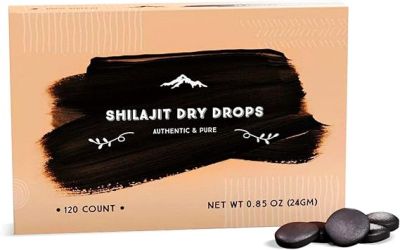 Shilajit Pure Himalayan Organic Dry Drops|Supplément de Shilajit 100 % Naturel pur pour hommes et femmes 120 comprimés 