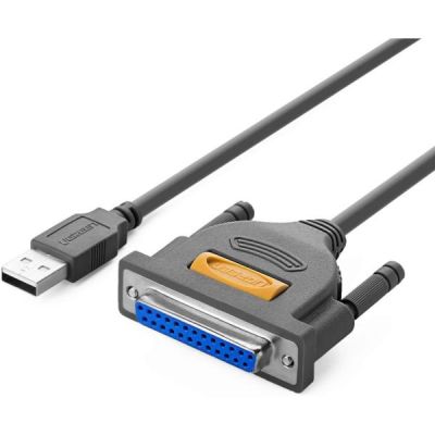 UGREEN Adaptateur de câble d'imprimante parallèle USB vers DB25 2 mètres Connecteur mâle vers femelle IEEE 1284