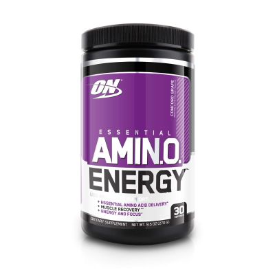 Optimum Nutrition Amino Energy - Pre-workout avec thé vert, BCAA, acides aminés, Keto Friendly, extrait de café vert - Raisin Concord, 30 portions