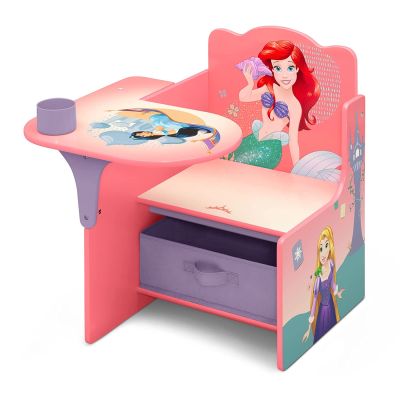 Chaise de bureau Delta pour enfants avec bac de rangement, Disney Princess