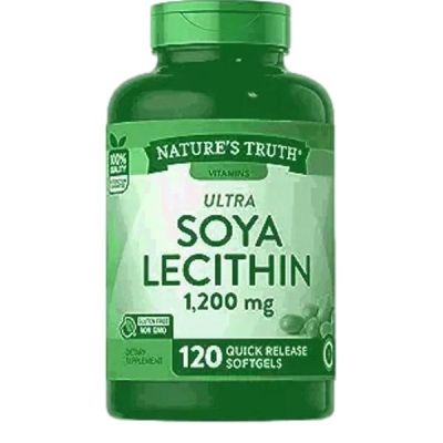Nature's Truth Ultra Lécithine de Soja 1200 mg | 120 gélules | Supplément sans OGM et sans gluten