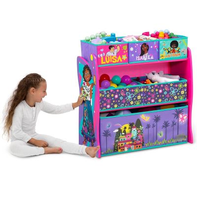 Meuble de rangement jouet Enfant 03 Ans+| 6 Bacs de rangement de jouets Princesse DISNEY | Mauve