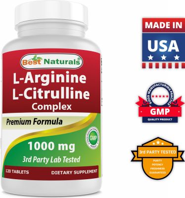 Best Naturals L-Arginine L-Citruline Complex | 120 Comprimés