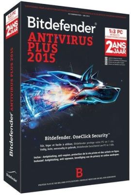 BITDEFENDER ANTIVIRUS PLUS 2015 - 1 AN 3 POSTES