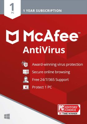 ANTIVIRUS McAfee AntiVirus Protection 2021, 1PC