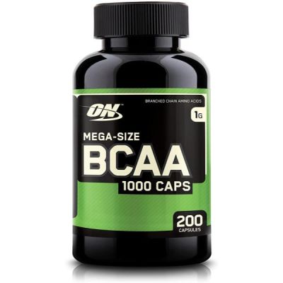 BCAA |Optimum Nutrition |  Capsules d'acides aminés essentiels, 1000 mg, 200 unités
