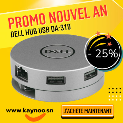 Dell DA310 Hub USB-C 7 en 1 Docking Station - VGA, HDMI, DP pour Professionnels au Sénégal | Kaynoo.sn