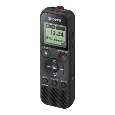 DICTAPHONE SONY ICD-PX370 | mono avec enregistreur vocal USB intégré, 4Go - noir