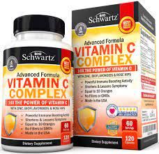 VITAMINE C COMPLEX | Capsules de vitamine C 1000 mg avec zinc d'églantier et bioflavonoïdes d'agrumes (approvisionnement de 60 jours) – Soutient la santé immunitaire, l'énergie cellulaire, la production de collagène, 120 unités