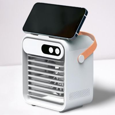 Mini climatiseur AC avec support de téléphone miroir