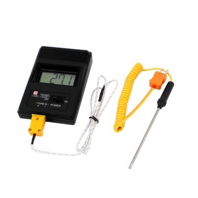 Uxcell Thermomètre Numérique TM-902C à Écran LCD Type K avec 2 Thermocouples