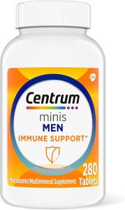 Centrum Minis MEN Multivitamines | Soutien système  immunitaire avec zinc et vitamine C | 280 COMPRIMES