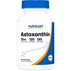 Nutricost Astaxanthine 12 mg - 120 Softgels - Antioxydant, Yeux, Peau & Articulations